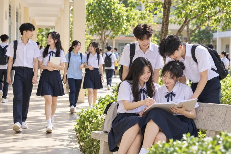 Đồng phục học sinh mùa hè thoáng nhẹ
