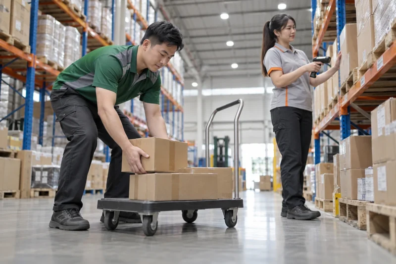 Đồng phục nhân viên kho logistics thuận tiện vận động
