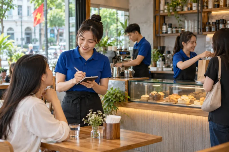 Đồng phục nhân viên phục vụ và bán hàng