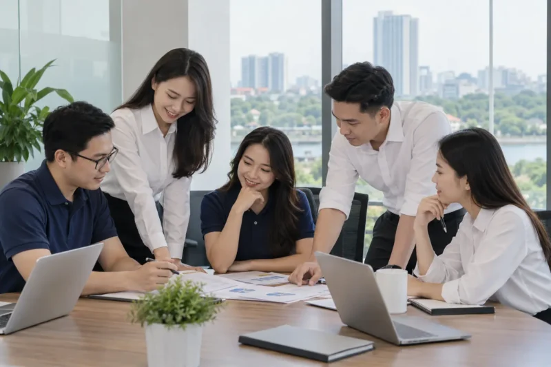 Đồng phục văn phòng cho nhân viên công ty