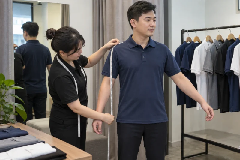 Duyệt form và bảng size áo đồng phục