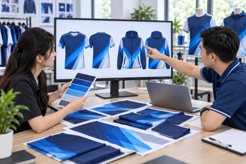 Duyệt mockup và file sản xuất áo đúng phiên bản