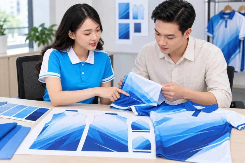 Duyệt thiết kế áo theo rập trước khi sản xuất