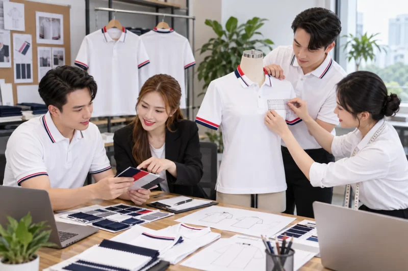 Duyệt thiết kế mẫu áo thun đồng phục trước khi sản xuất