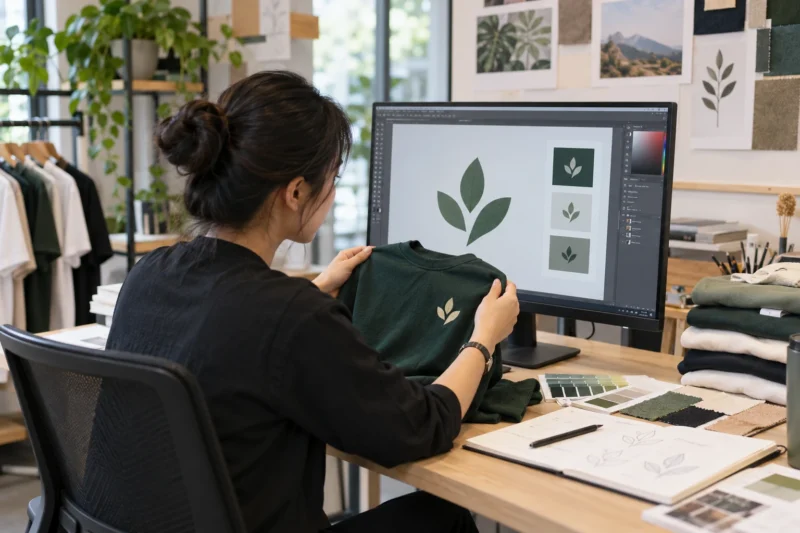 File logo và thông tin màu thương hiệu dùng để in áo