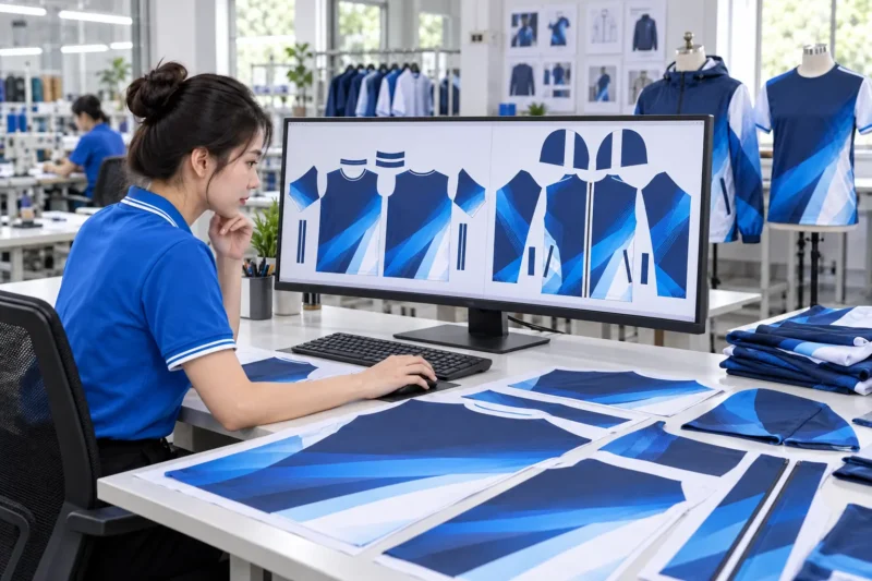File sản xuất áo thun và áo gió theo rập