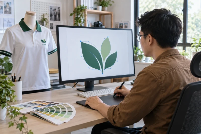 File vector in áo dùng cho logo đồng phục