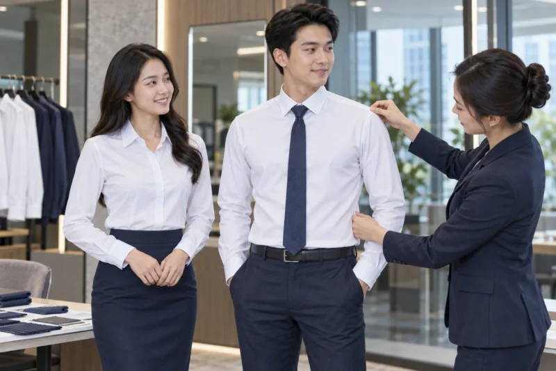 Form sơ mi đồng phục công ty