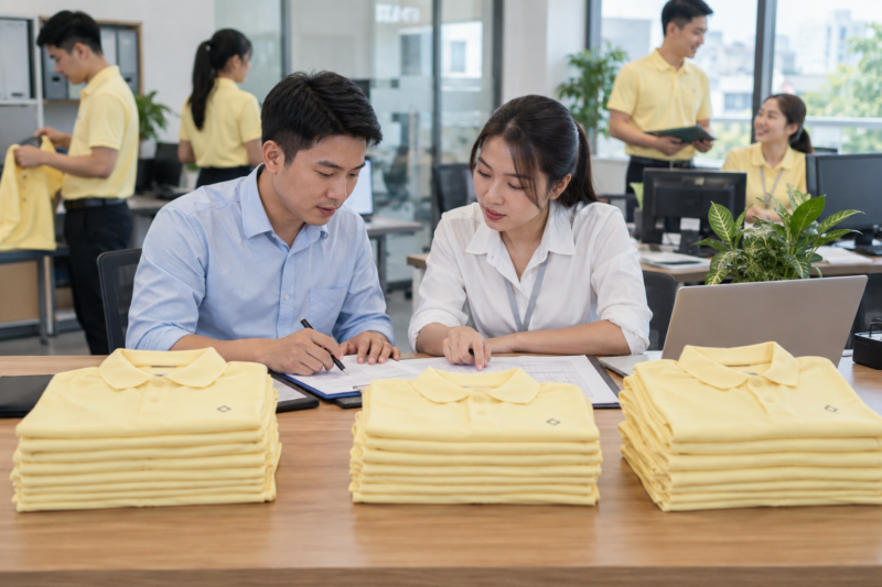 Giá may đồng phục theo số lượng