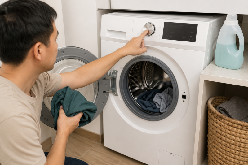 Giặt áo khoác gió đồng phục
