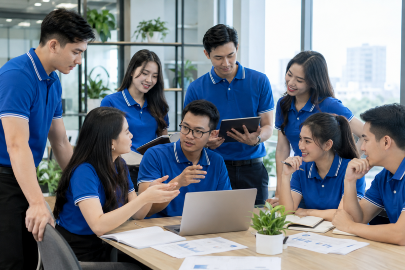 Giữ áo thun đồng phục bền đẹp