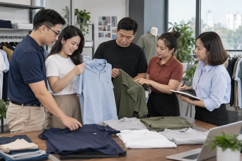 Gom size áo đồng phục theo từng bộ phận