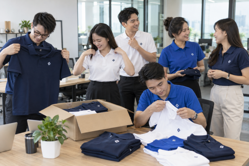 In áo đồng phục số lượng ít cho doanh nghiệp