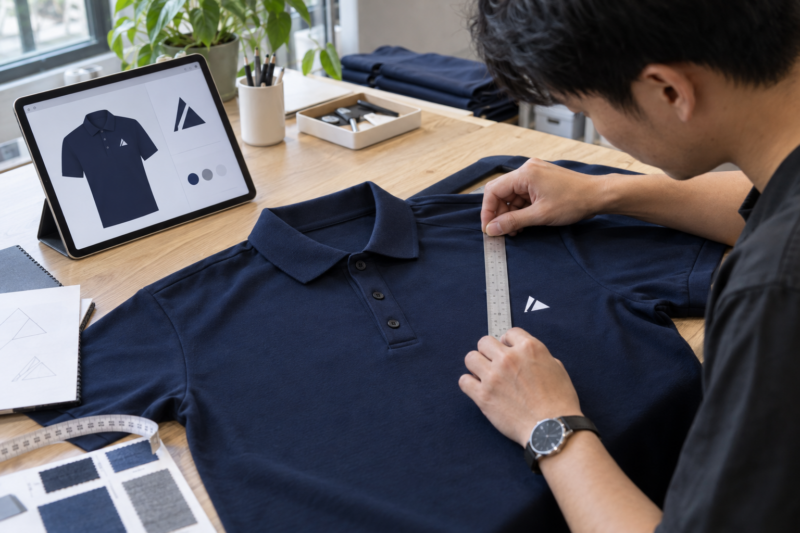 In logo áo đồng phục số lượng ít ở ngực trái
