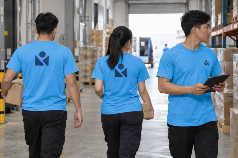 In logo sau lưng áo