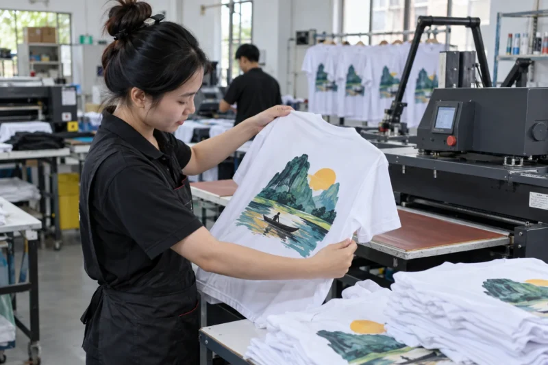 In logo và hình quảng bá trên áo đồng phục
