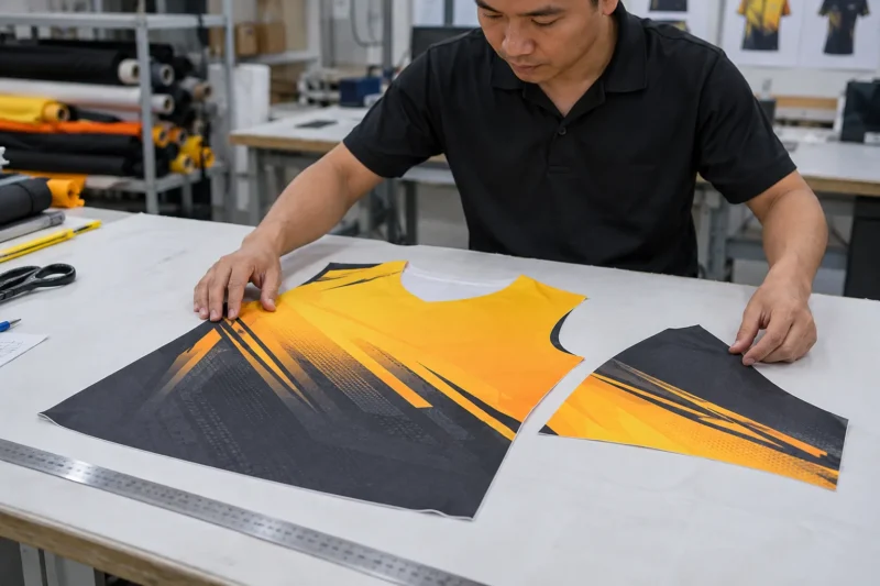 In test thiết kế áo theo rập