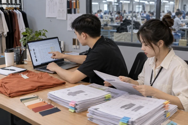 Khóa phiên bản danh sách size trước khi sản xuất