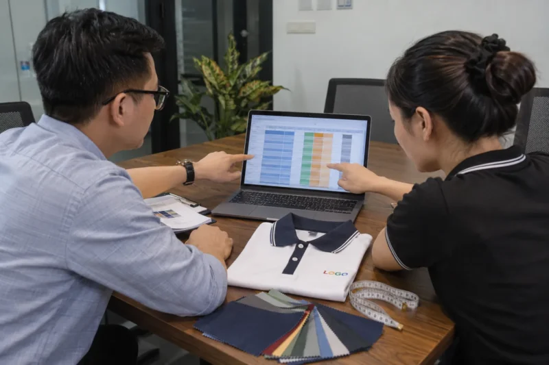 Chốt bản danh sách size trước khi sản xuất đồng phục