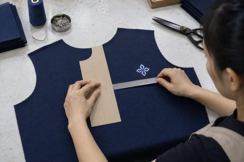 Kích thước logo ngực trái áo đồng phục