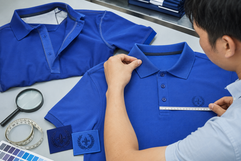 Kiểm tra áo polo đồng phục