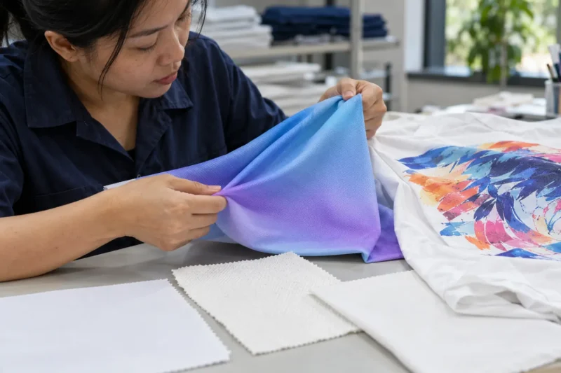 Kiểm tra chất liệu cho in chuyển nhiệt và in DTG