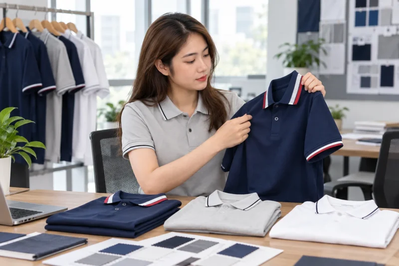 Kiểm tra chất liệu màu sắc và độ bền áo đồng phục sau thời gian sử dụng