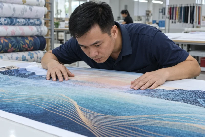 Kiểm tra chất lượng mẫu in chuyển nhiệt