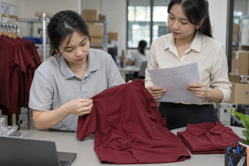 Kiểm tra đồng phục lỗi trước khi cấp đổi