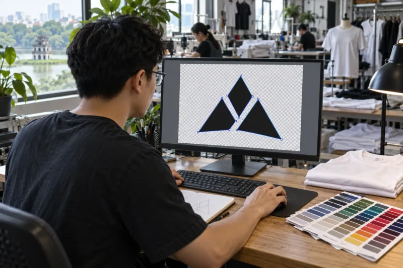 Kiểm tra file logo trước khi in lên áo