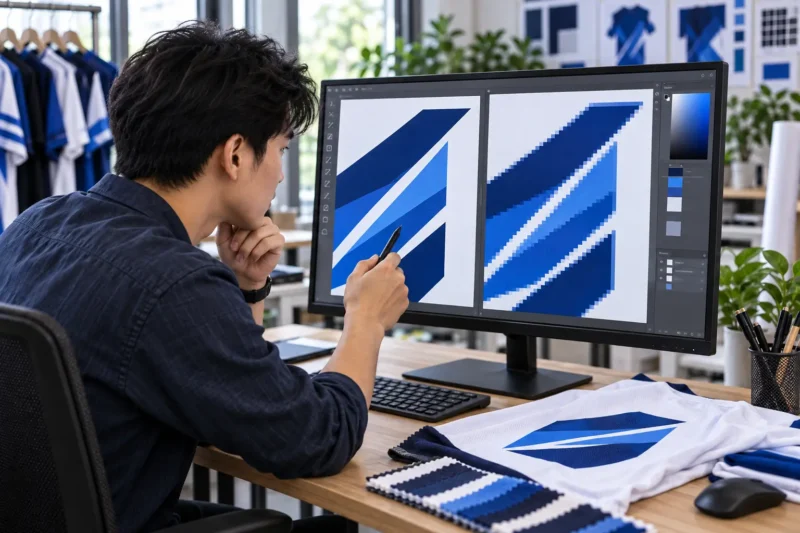 Kiểm tra logo trong file in chuyển nhiệt áo thun