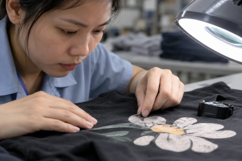 Kiểm tra nguyên nhân hình in áo bị bong tróc