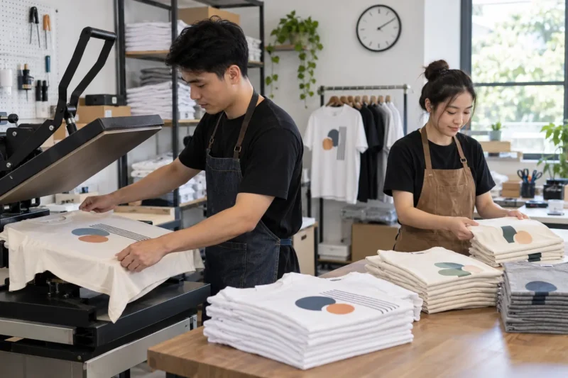 Kiểm tra tiến độ và giá in áo trong ngày