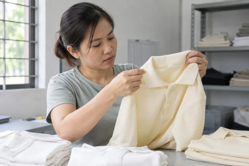 Kiểm tra tình trạng áo đồng phục sau thu hồi