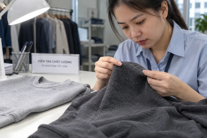 Kiểm tra xù lông của vải sau sử dụng