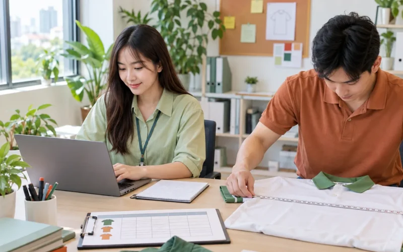 Lập danh sách số lượng và size để báo giá đồng phục