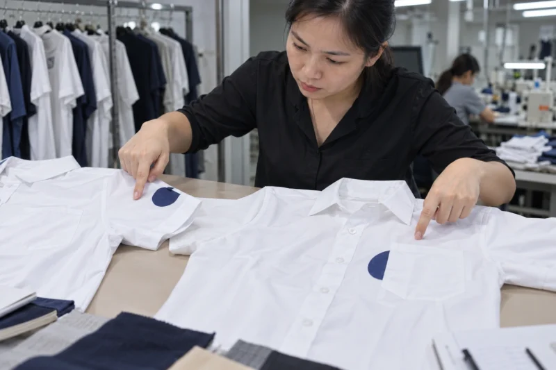Lỗi bố trí hình in trên áo đồng phục