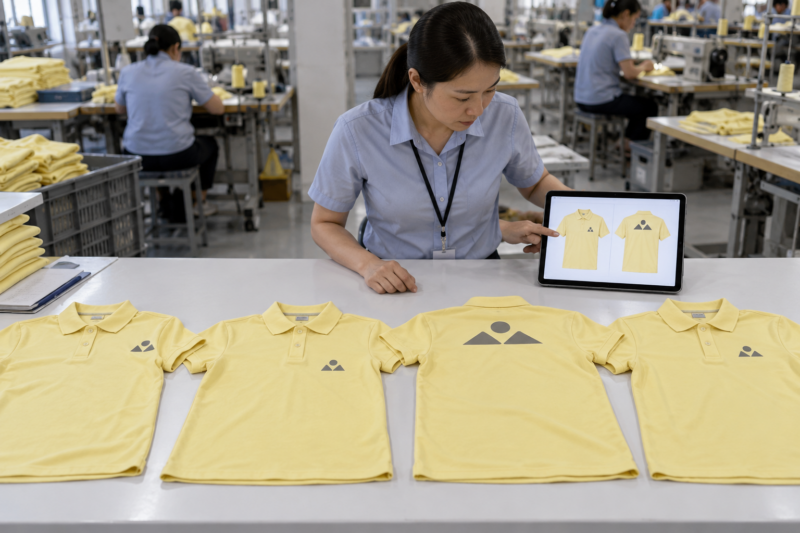 Lỗi bố trí logo áo đồng phục