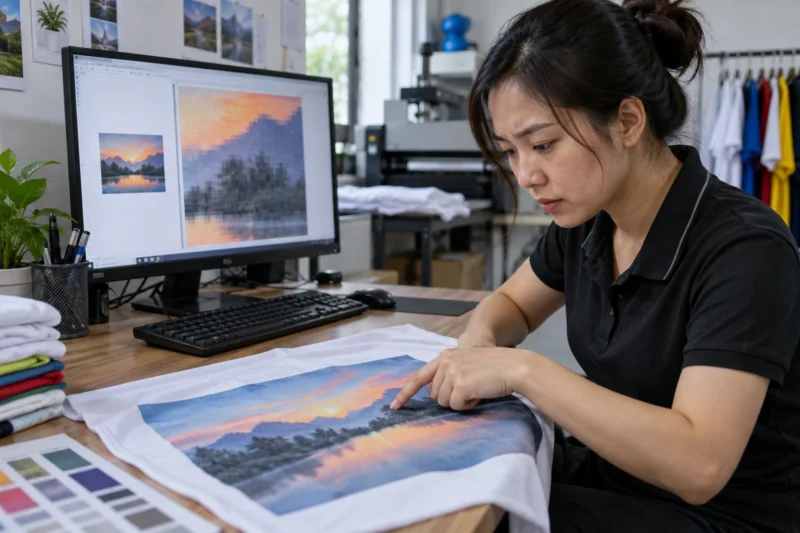 Lỗi file ảnh trước khi in chuyển nhiệt áo