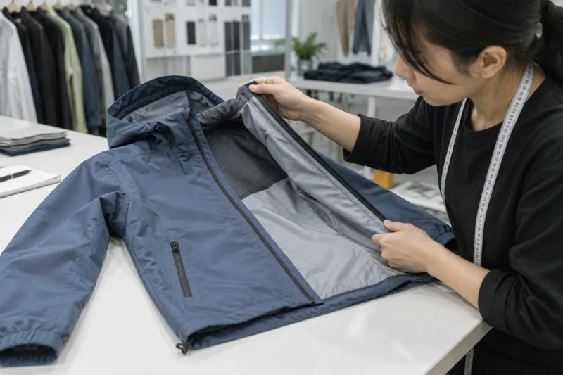 Lớp lót áo khoác gió 2 lớp