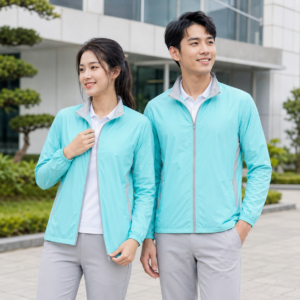 Mẫu áo khoác gió đồng phục 1 lớp