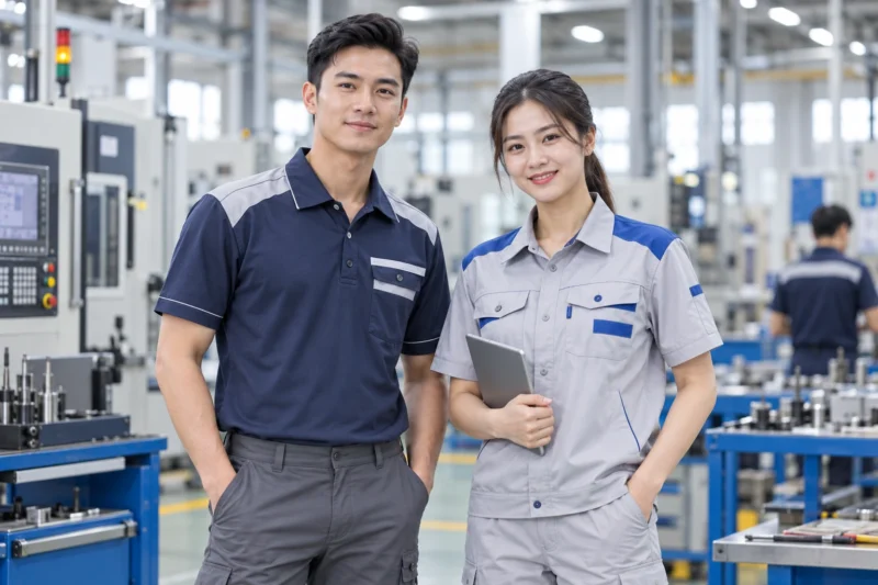 Mẫu áo kỹ thuật cổ bẻ