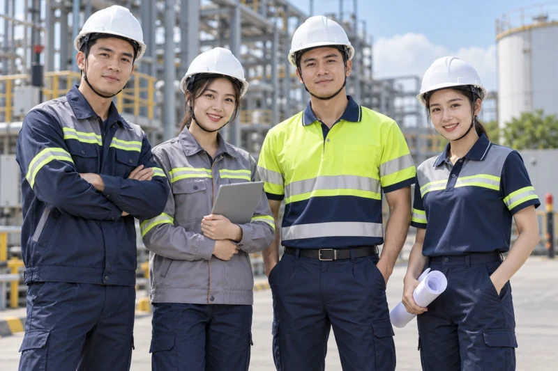 Mẫu áo kỹ thuật phản quang