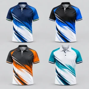 Mẫu áo polo CLB in chuyển nhiệt Running Club - các màu sản phẩm
