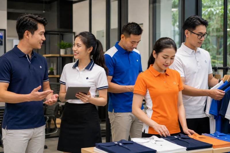 Mẫu áo polo đồng phục đẹp
