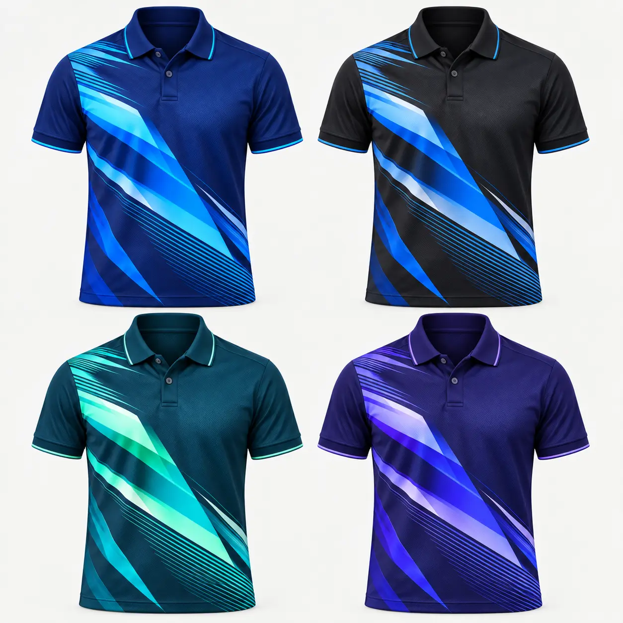 Mẫu áo polo đồng phục in chuyển nhiệt Dynamic Blue navy cyan - các màu sản phẩm Mẫu áo polo đồng phục in chuyển nhiệt Dynamic Blue navy cyan - các màu sản phẩm
