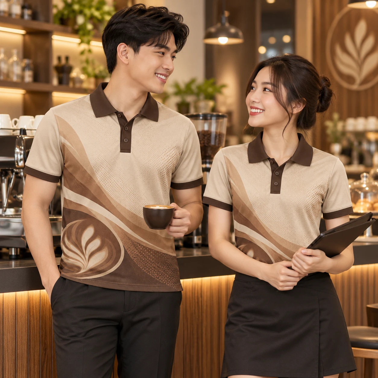 Mẫu áo polo in chuyển nhiệt Premium Cafe nâu be - ảnh đại diện Mẫu áo polo in chuyển nhiệt Premium Cafe nâu be - ảnh đại diện