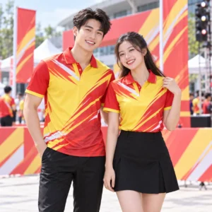 Mẫu áo polo sự kiện in chuyển nhiệt Event Redline - ảnh đại diện