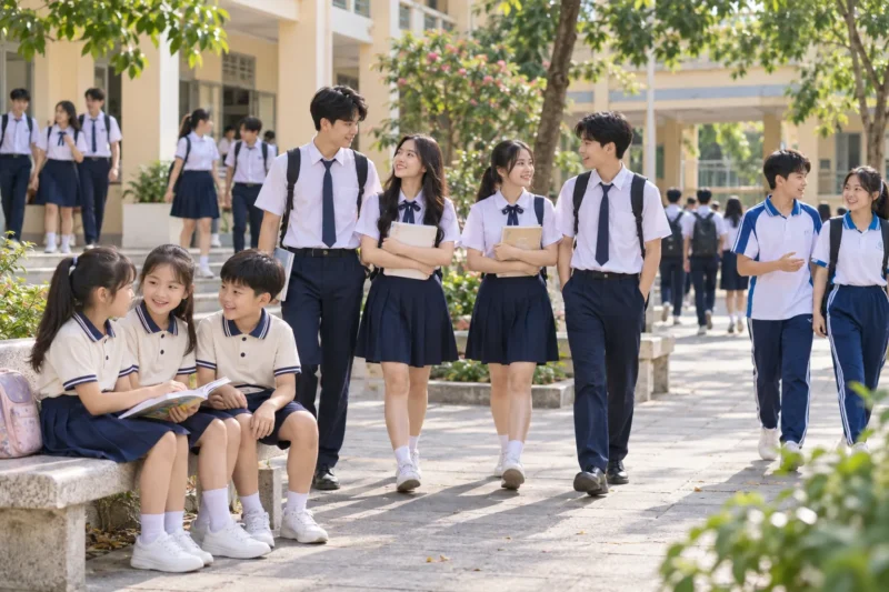 Mẫu đồng phục học sinh đẹp theo cấp học