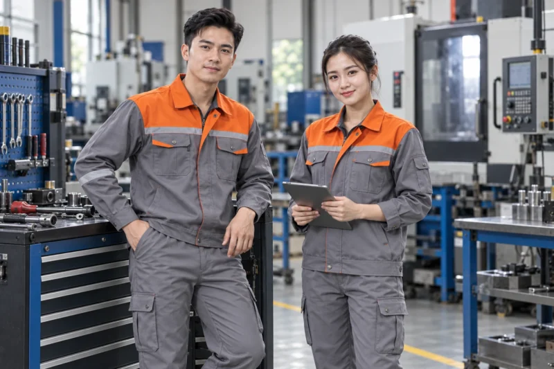 Mẫu đồng phục kỹ thuật có túi